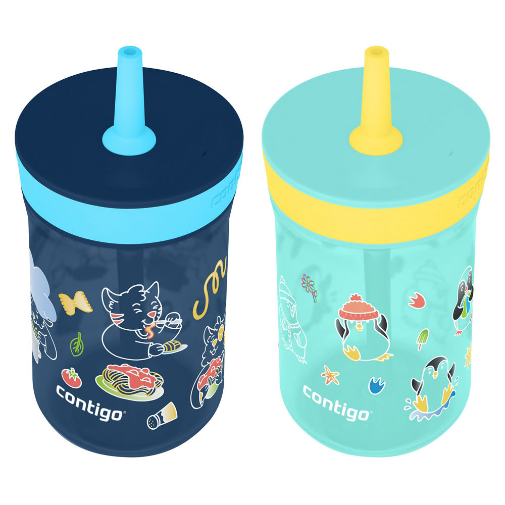 Kids’ Leighton Straw Tumbler with Spill-Proof Lid, 14oz