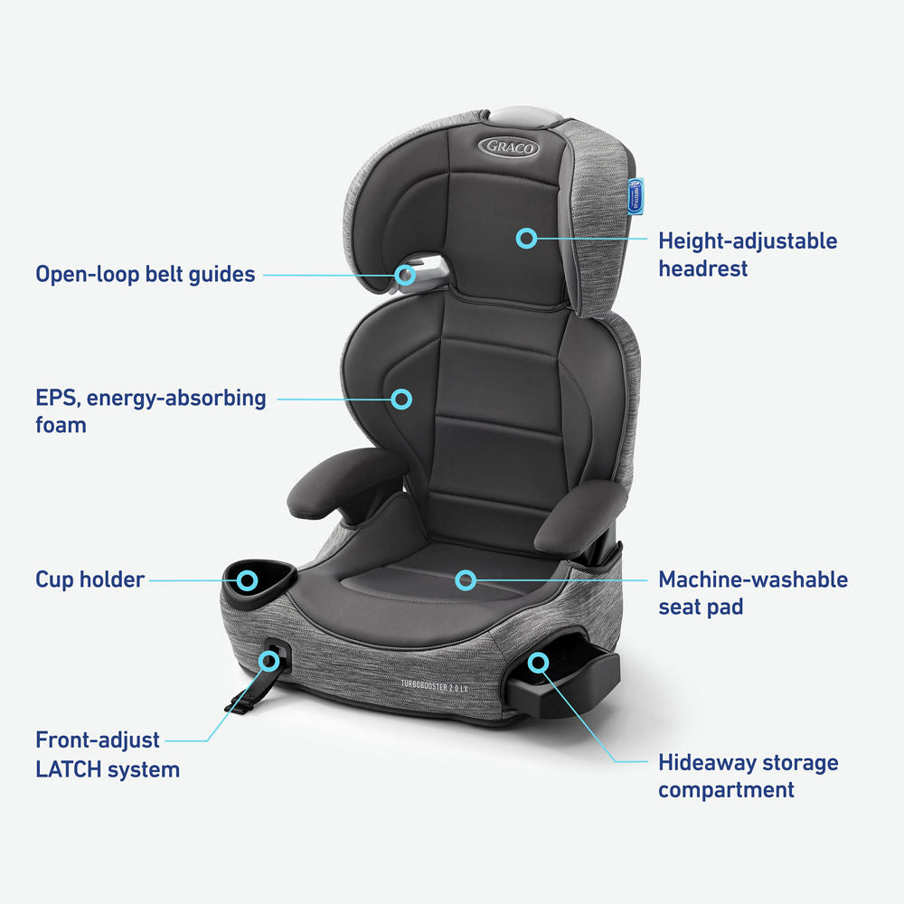 TurboBooster® 2.0 LX Highback Booster with Latch System
