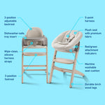 Close2Baby™ 3-in-1 High Chair with Newborn SecureSeat