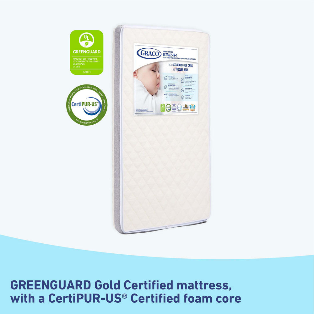 Ultra Premium 2-in-1 Crib and Toddler Mattress